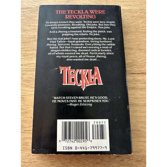 Steven Brust, Fantasy Novels, Yendi, To Reign in Hell, Teckla, set 1980s PB VTG - Picture 12 of 14